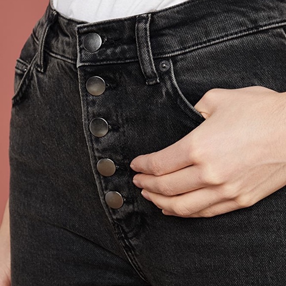 Reformation Liza High Straight Button Fly Jeans - Picture 4 of 13